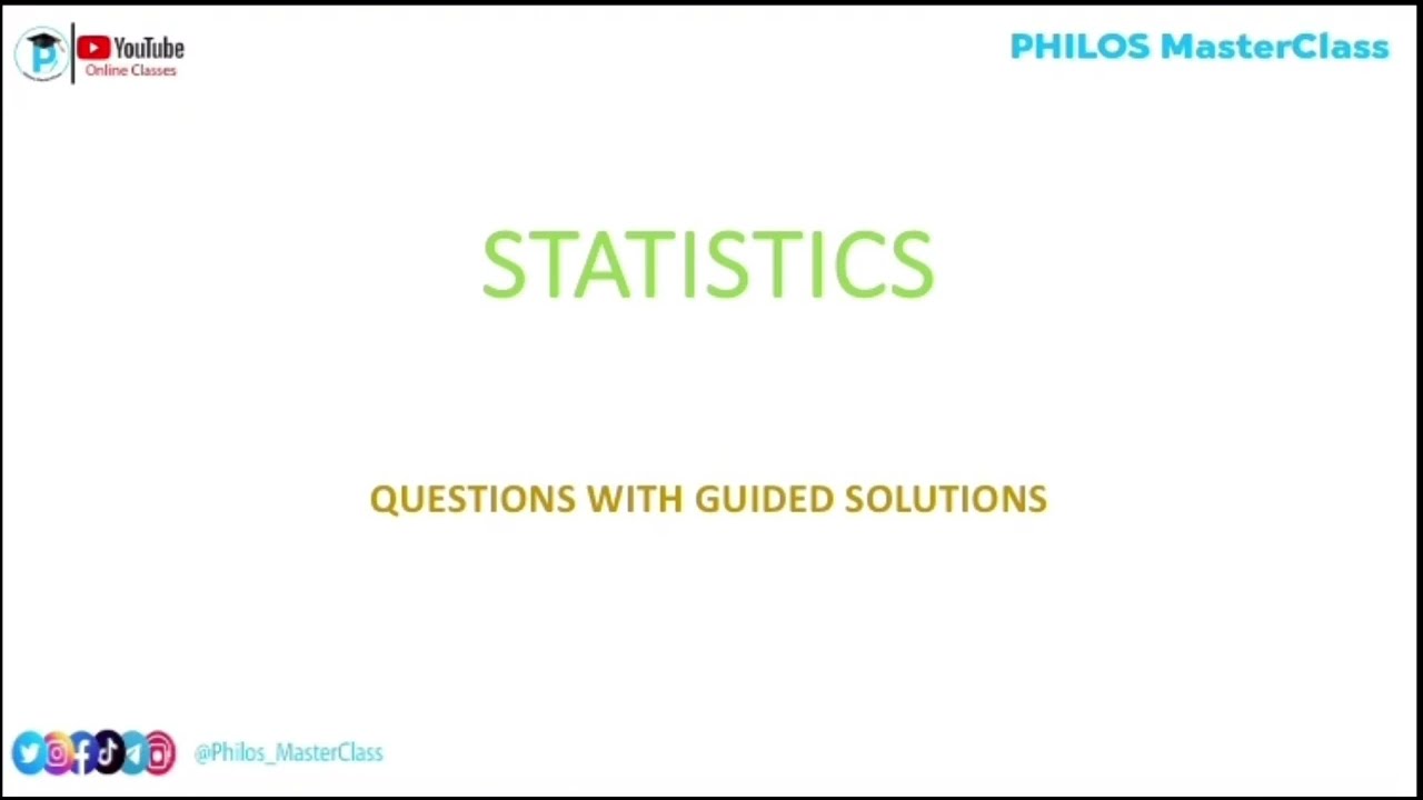 STATISTICS (USING TRY QUESTIONS WITH GUIDED SOLUTIONS)