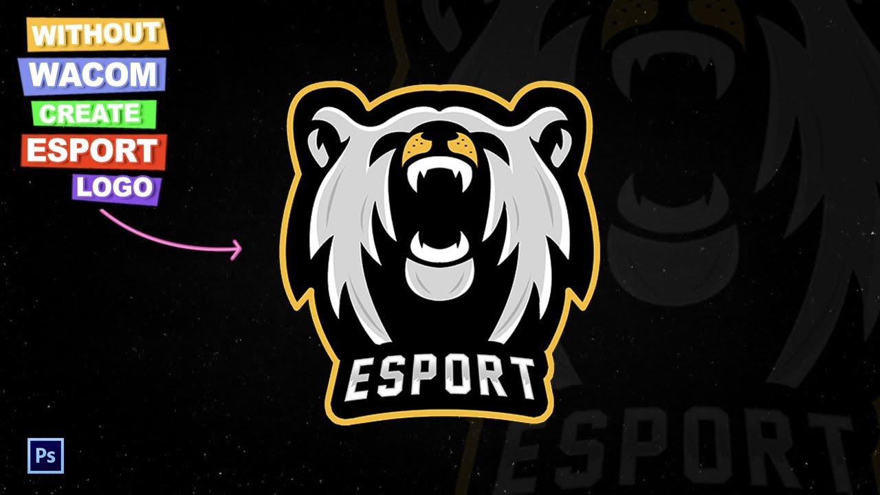 How to Make Esport Logo Without WACOM Only Photoshop