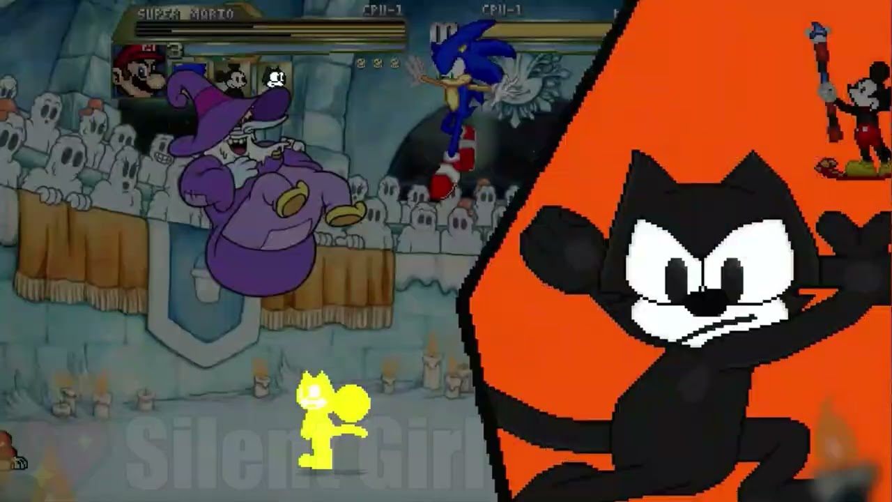 REQUESTED BY @valderlanrodrigues360: Team Mario (SIMUL) vs Cuphead Bosses (TURNS) - Mugen Battle