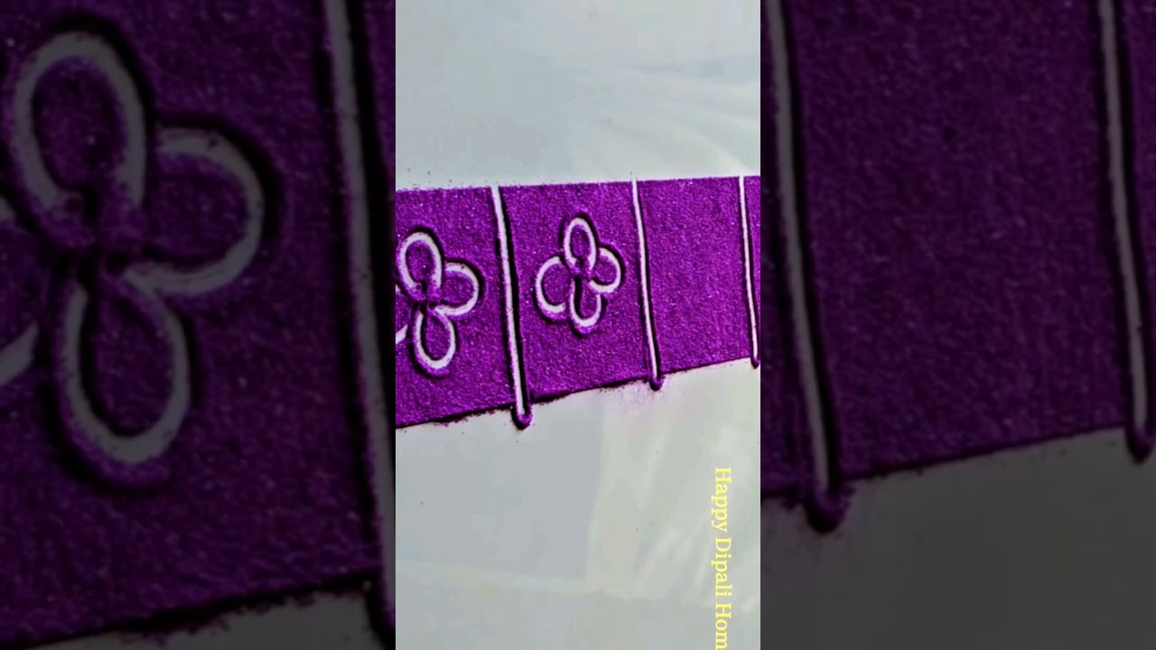 Door border rangoli design | Akshay tritiya special border rangoli designs | Diwali Border rangoli