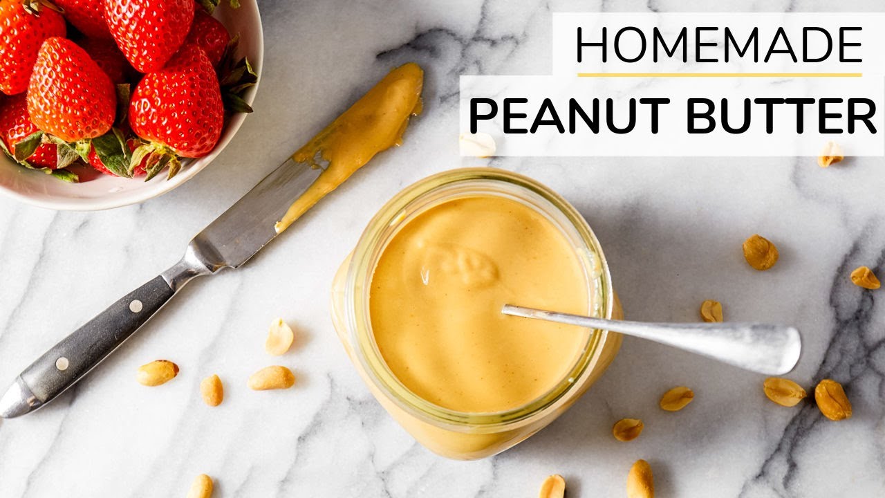 HOW-TO MAKE PEANUT BUTTER | homemade peanut butter recipe | Clean & Delicious