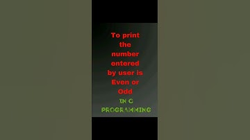 Write a program to check number is even or odd using if else condition | #codewithharry #code