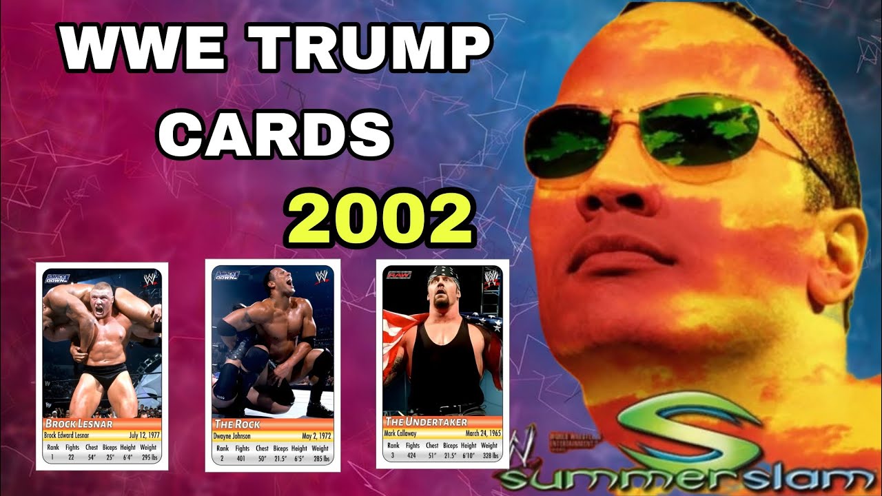 WWE TRUMP CARDS 2002 SUMMERSLAM