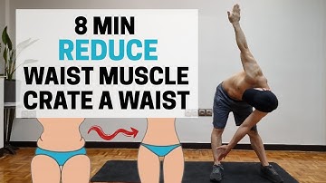 8 Minutes Reduce belly fat and shape your waist at home❗💪
