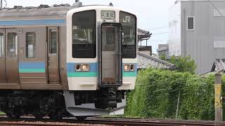 E353系モトS211編成入場、E353系モトS118編成出区-本線試運転、211系ナノN331編成構内試運転 長野総合車両センター