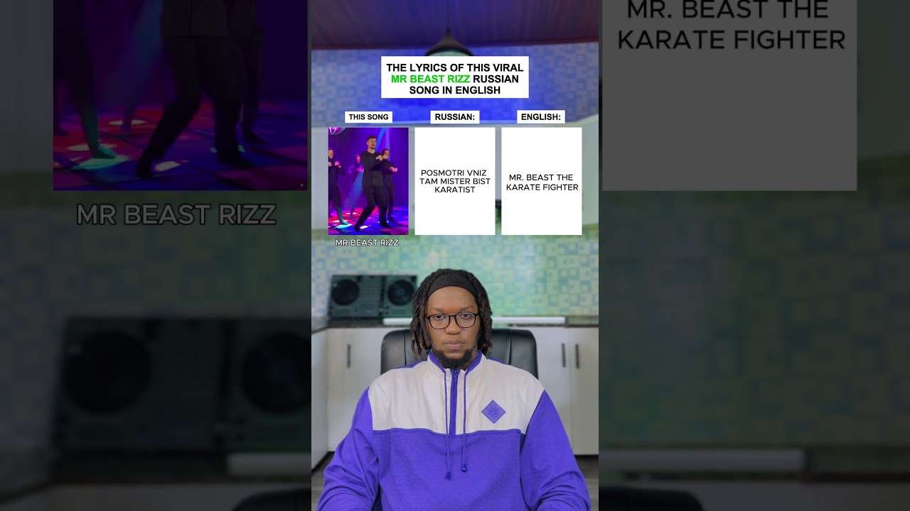 The Lyrics Of This Viral Mr Beast Rizz Russian Song In English: MrBeast Rizz #shorts #mrbeast #viral