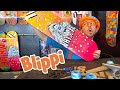 Blippi aprende trucos de skate con Shaun White - Blippi Españo | Aprende Colores y Objetos