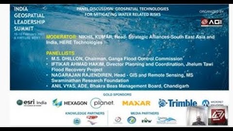 PANEL DISCUSSION: GEOSPATIAL TECHNOLOGIES FOR MITIGATING WATER RELATED RISKS
