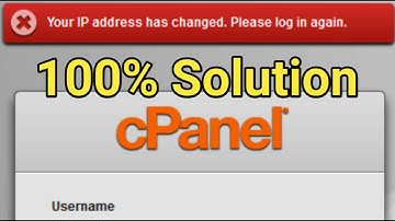 100% solution | Your IP has changed. I really need to log in | Your IP has changed | cPanel error