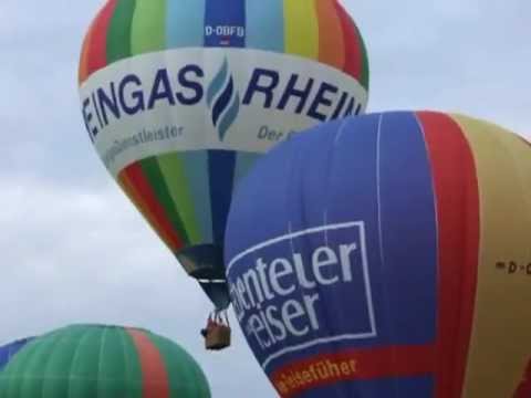 Start der Heissluftballone beim 13. Ballontreffen in Eitorf. made with Fuji F31 fd