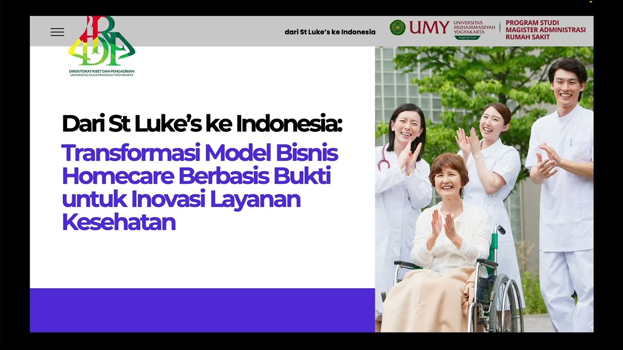 Inspirasi layanan home care dari St Luke Hospital