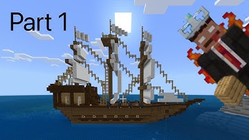 How to build a Pirate Ship: Minecraft PART 1