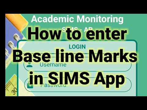 Baseline Marks entry 2022||How to enter Baseline test marks in SIMS Android App||#achantamani