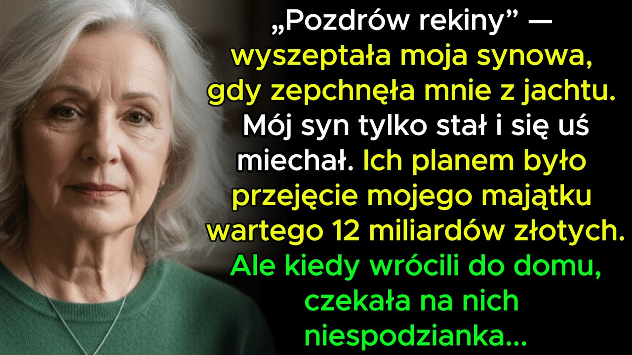 Synowa Zepchnęła Mnie z Jachtu, by Ukradć 12 Miliardów Złotych. Kiedy Wrócili do Domu, Czekała na Ni
