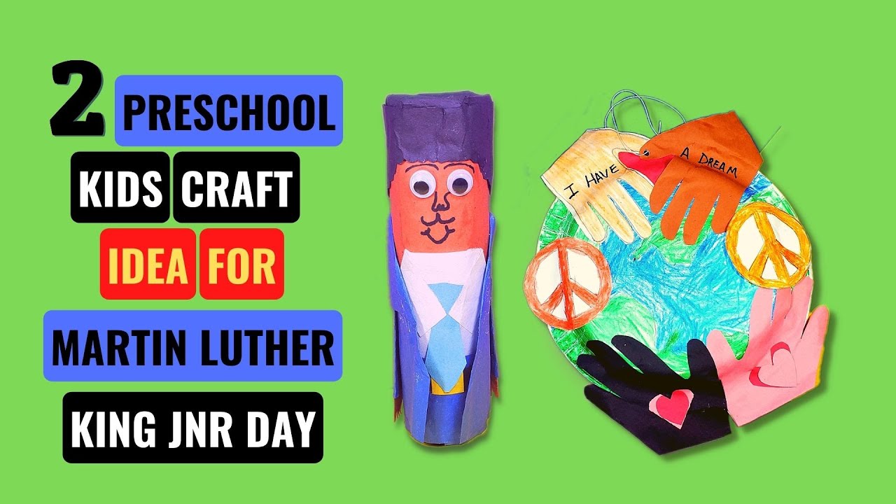2 Preschool Kids Craft Idea For Martin Luther King Jnr Day - YouTube