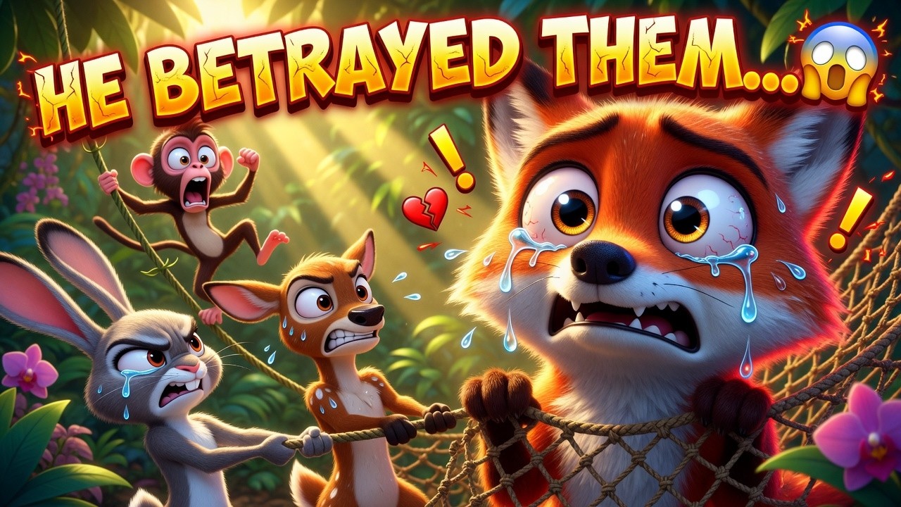 He Lied to Everyone… But They Still Saved Him! 🦊 Emotional Jungle Story ...