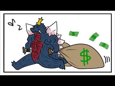 Godzilla Heisei Era | Space Godzilla Is Filthy Rich! (Godzilla Comic Dub)