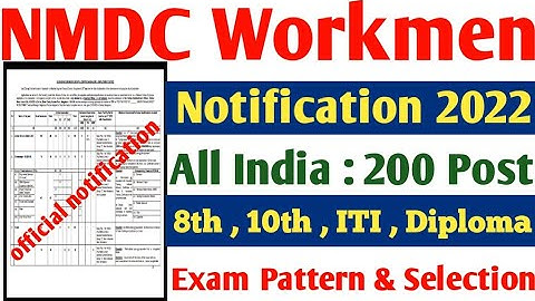 NMDC Recruitment 2022 Vacancy, NMDC permanent Job, NMDC recruitment for ITI & Diploma students.