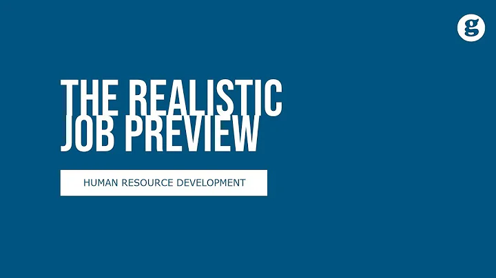 The Realistic Job Preview