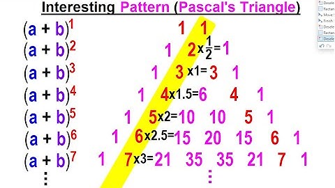 Algebra Ch 49: Binomial Theorem (4 of 18) Interesting Pattern (Pascal