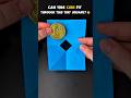 Impossible Coin Through Paper Trick! 🪙✨ #magic #diy #shorts #papercraft