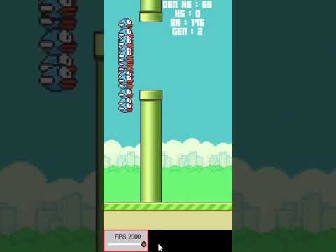 Neural Network and "genetic algorithm" beat Flappy Bird