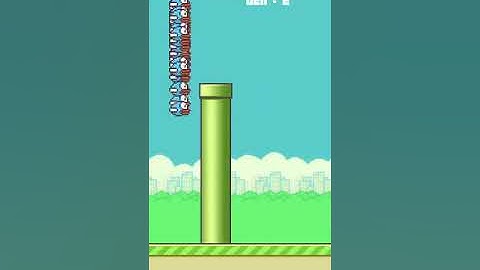 Neural Network and "genetic algorithm" beat Flappy Bird