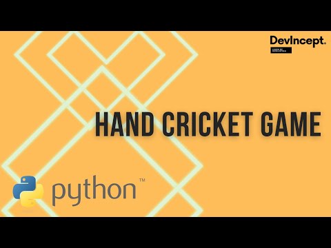 How to create Hand cricket game in Python | Python | DevIncept - YouTube