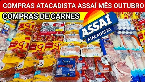 COMPRAS DO MÊS DE CARNES NO ATACADISTA ASSAÍ MÊS DE OUTUBRO 2025
