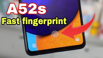 Fast Fingerprint Unlock Settings on Samsung A52s 5g | Samsung a52s fingerprint test