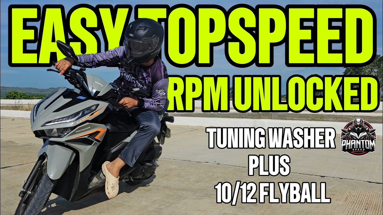 Honda Click 125i 10/12 na Flyball plus Pulley, PERFORMANCE Test, TopSpeed |Bossphantomspeed 