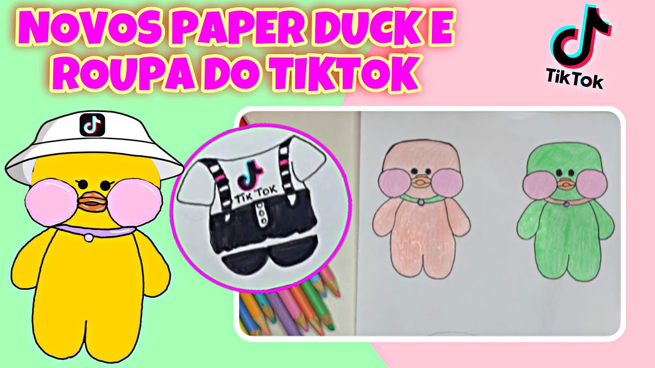 Como desenhar e colorir fácil paper duc/How to draw paper duck easy#desenho  #coloring#facil 