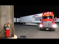 Backing A Semi Truck At Night!