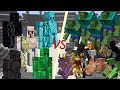 Strong Golem Army vs Mutant Creature Army! Minecraft mob battle!