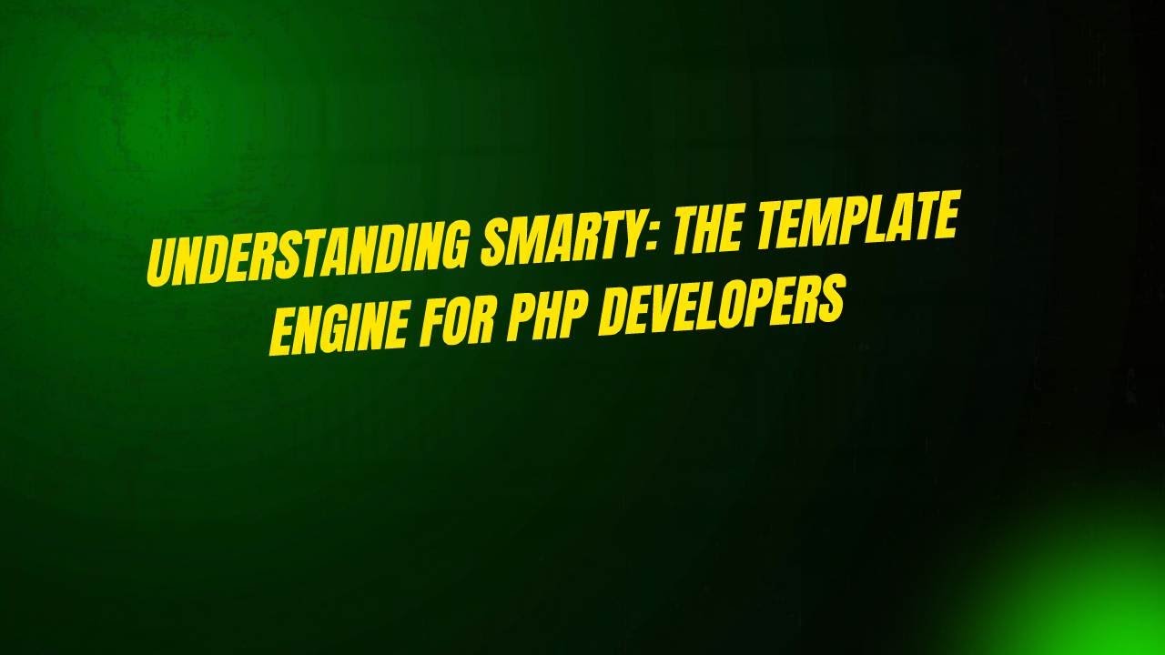 Understanding Smarty: The Template Engine for PHP Developers - YouTube