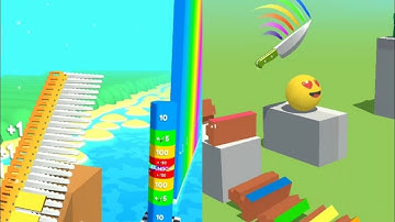 Flying Cut Vs Slice it All Gameplay Android & Relaxing Sounds ASMR