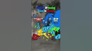 Chance Of Seeing Snow In Europe #map #history #geography #europe #shorts #viral #fyp #trending #edit