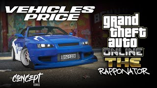 GTA Online - The Rapponator: Cars and Prices #3 | Concept (Benny's Original Motor Works)