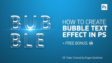 Make Bubble Text Effect + FREE Psd - Photoshop Tutorial
