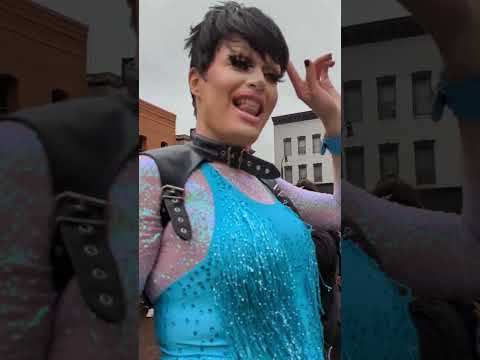 Krystal Ball Performing At Woodstock Pride Fest 2023 Beautiful Drag Talent Pride