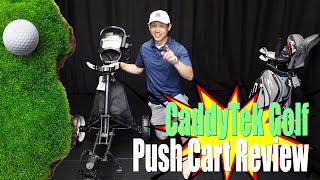 CaddyTek Golf Push Cart Review