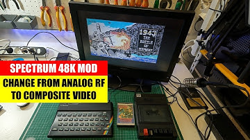 Spectrum 48K mod - Change from analog RF to composite video!