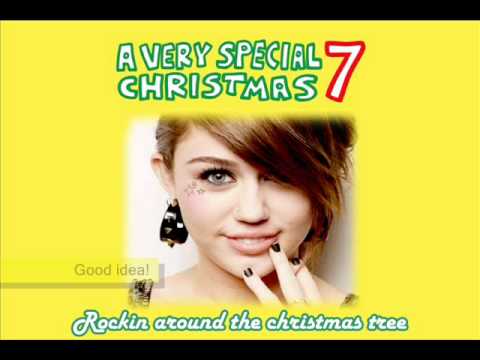 Miley Cyrus-Rockin´ around the christmas tree FULL SONG (HQ) + Lyrics - YouTube