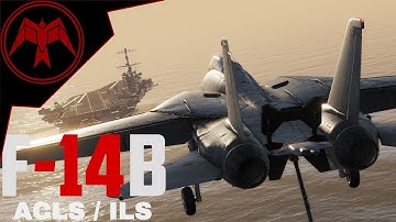 DCS F-14 Tomcat Automatic carrier landing system and ILS Tutorial