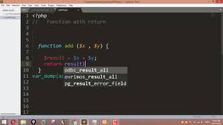 PHP Tutorials for Beginners 40 - Functions with a return value in PHP