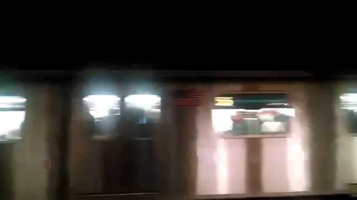 Crown Heights-Utica Avenue bound R142 (5) train at 14th Street!