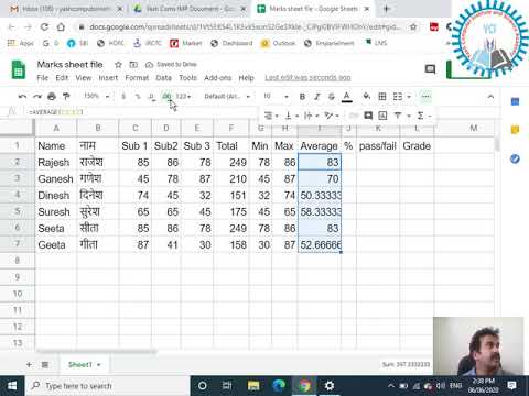 Google sheet Session 1 - YouTube