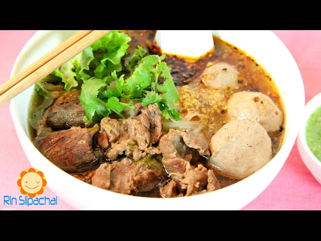 How To Make Thai Braised Beef Noodle Soup ก๋วยเตี๋ยวเนื้อตุ๋น (紅燒牛肉河汾) -  Youtube