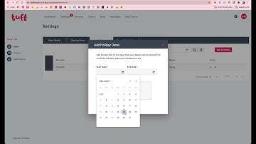 Tuft Pet Booking Software Adding A Holiday