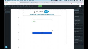 Set the Picklist default from Salesforce